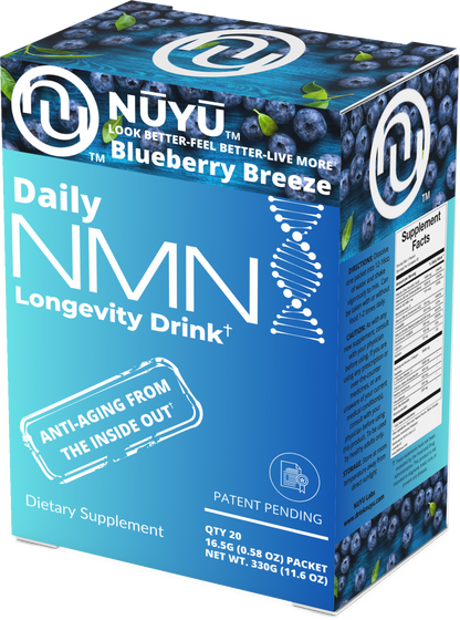 NŪYŪ Daily NMN™ Longevity Drink-Blueberry Breeze