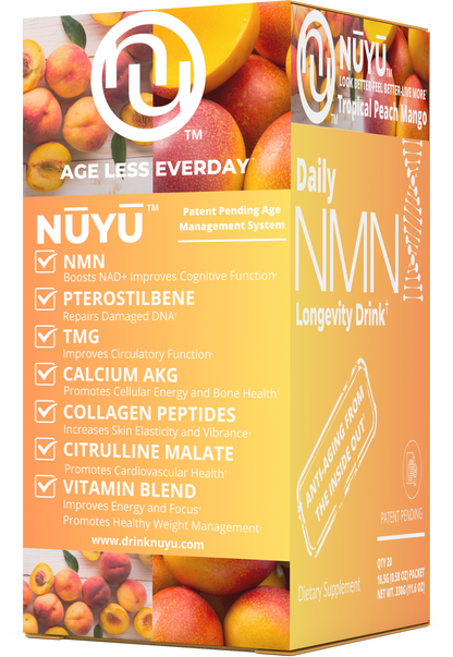 NŪYŪ Daily NMN™ Longevity Drink-Tropical Peach Mango