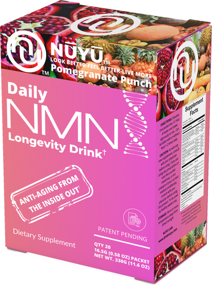 NŪYŪ Daily NMN™ Longevity Drink-Pomegranate Punch