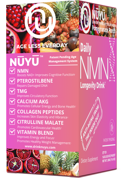 NŪYŪ Daily NMN™ Longevity Drink-Pomegranate Punch