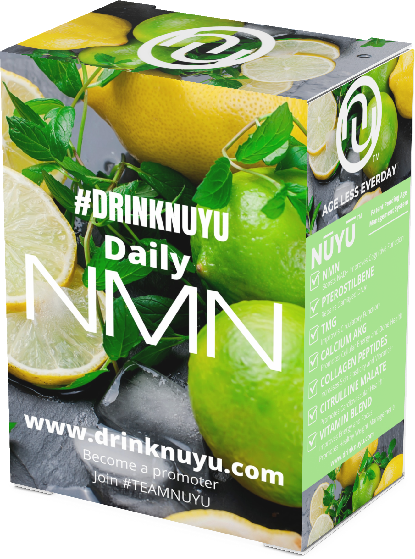 2 Month Supply -NŪYŪ Daily NMN™ -Lemon Lime