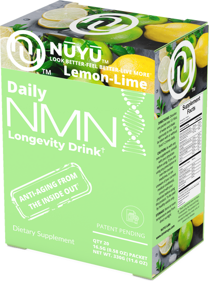 NŪYŪ Daily NMN™ Longevity Drink-Lemon Lime